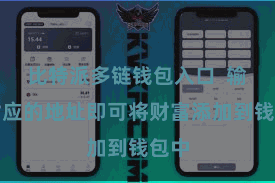 比特派多链钱包入口 输入对应的地址即可将财富添加到钱包中